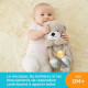 Fisher-Price - Ma Loutre Câlins Bonne Nuit - Jouet d'Eveil - Peluche Apaisante pour Bébé - Lumiere et Musique - Des la naissance