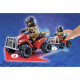 PLAYMOBIL - 71090 - Pompier et quad