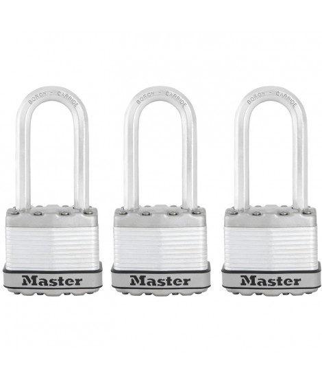 Master Lock Cadenas Excell 3 pcs Acier 45 mm M1EURTRILH