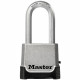 MASTER LOCK Cadenas Haute Sécurité [Combinaison et Clé] [Zinc] [Anse XL] [Extérieur] M176EURDLH