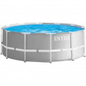 Kit piscine Prism Frame ronde tubulaire ø 3,66 x 1,22m - INTEX - 26718FR - Filtre a cartouche - Gris