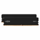 Mémoire RAM - CRUCIAL - PRO DDR5 - 96Go (2x48Go) - DDR5-5600 - UDIMM CL46 (CP2K48G56C46U5)