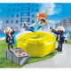 PLAYMOBIL 71465 Pompiers avec coussin de sauvetage - Action Heroes - Les pompiers - Des 4 ans