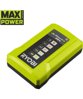 Chargeur 36V standard 1,7 A - RYOBI - MAXPOWER - Li-ion - Vert / Anthracite