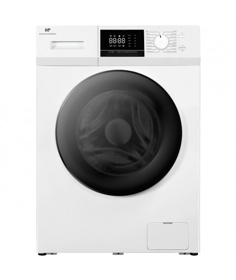 Lave-linge hublot CONTINENTAL EDISON CELL8140IW - 8 kg - Largeur 60 cm - Classe A - 1400 trs/min - moteur induction -Blanc