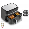 MOULINEX Friteuse sans huile 2 tiroirs, Friteuse a air et gril, 8 programmes, Air Fryer, Dual Easy Fry&Grill EZ905B20