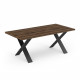 Table a manger MONACO - Décor bois oak et noir - L180 x P90 x H74.8 cm - DEMEYERE