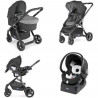 CHICCO Poussette combinée Pack Urban Plus - Des la naissance - Jusqu'a 15kg - Gris anthracite