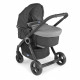 CHICCO Poussette combinée Pack Urban Plus - Des la naissance - Jusqu'a 15kg - Gris anthracite