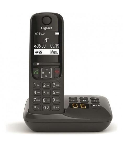 GIGASET Téléphone Fixe AS690 A Noir