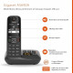 GIGASET Téléphone Fixe AS690 A Noir