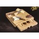 Cosy & Trendy 2665406 Planche a découper+4 accessoires a fromages-23X23XH3,5CM-Bambou