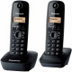 Panasonic KX-TG1612FRH Duo Téléphone Sans Fil Sans Répondeur Noir