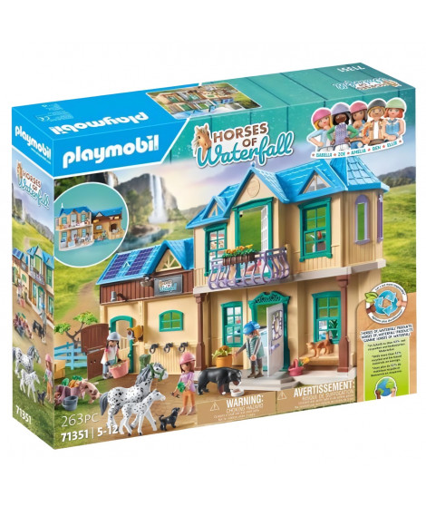 PLAYMOBIL 71351 Ranch de la cascade - Horses of Waterfall - 264 pieces - Des 5 ans