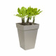 ELHO Bac a plantes carrée haut - 37 cm - Gris anthracite