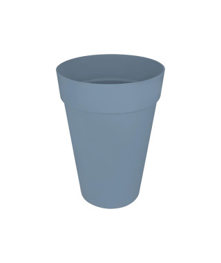 ELHO Loft Urban Pot de fleurs rond Haut 35 - Bleu - Ø 34 x H 45 cm - extérieur - 100% recyclé