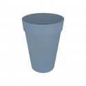 ELHO Loft Urban Pot de fleurs rond Haut 35 - Bleu - Ø 34 x H 45 cm - extérieur - 100% recyclé