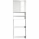 Meuble machine a laver AMANDA - 2 portes - L63 x P24 x H187 cm - Blanc - TRENDTEAM