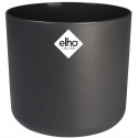 ELHO B.for Soft Pot de fleurs rond 25 - Noir - Ø 25 x H 23 cm - intérieur - 100% recyclé