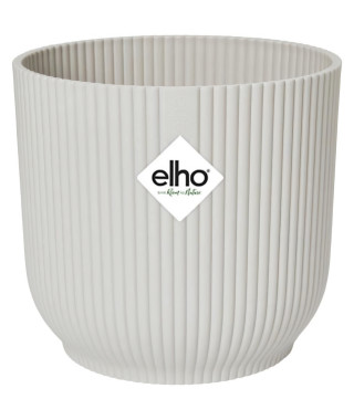 ELHO Vibes Fold Pot de fleurs rond 30 - Blanc - Ø 30 x H 27 cm - intérieur - 100% recyclé