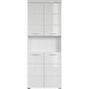 Colonne double AMANDA - 4 portes + 1 niche - L73 x P31 x H190 cm - Blanc - TRENDTEAM