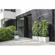 Elho Vivo Next Square 40 Bac a fleurs - Blanc - Ø 39 x H 38 cm - intérieurextérieur - 100% recyclé