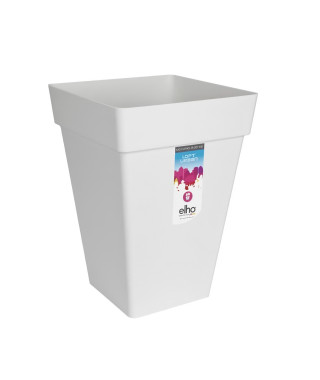 Pot de fleurs carré haut 30 - Blanc - Elho Loft Urban - 100% recyclé