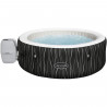 Spa gonflable BESTWAY - Lay-Z-Spa Hollywood - 196 x 66 cm - 4 a 6 places - Rond (Couverture, pompe, cartouche, diffuseur, LED…