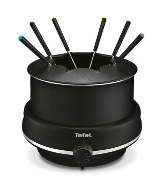 TEFAL Appareil a fondue, 6 personnes, Revetement antiadhésif, Facile a nettoyer, Fabriqué en France, Easy Fondue EF261800