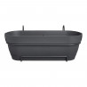 Elho Vibia Campana Balconniere Allin1 50 - Noir - L 50 x B 26 x H 17 cm - Balcon - 100% recyclé