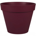 Pot de Fleur Rond TOSCANE - EDA - Ø 40 cm - 23 L - Rouge bourgogne - Plastique