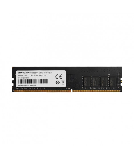 Mémoire RAM - HIKVISION - DDR4 16Go 3200MHz UDIMM, 288Pin, 1.35V, CL16/18 (HKED4161CAB2F1ZB1/16G)