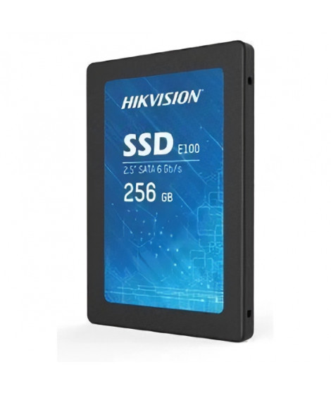 SSD Interne - HIKVISION - 2.5 256 Go E100 SATA 6.0Gbps SATA-III  3D TLC 550 MB/s 120 TB (HS-SSD-E100/256G)