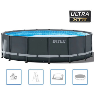 Intex - 26326GN - Kit piscine ultra xtr ronde tubulaire ø 4,88 x 1,22m