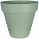 Bac a fleurs rond RIVIERA SOLEILLA - Plastique - Diametre 50 cm - Vert argile