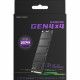 SSD Interne - HIKVISION - G4000E M2 2280 1024 Go PCIe Gen4x4 NVMe 3D TLC 4200 MB/s 5100MB/s 1800TB (HS-SSD-G4000E/1024G)