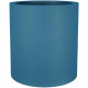 Bac a fleurs rond RIVIERA GRANIT - Plastique - Diametre 50 cm - Bleu