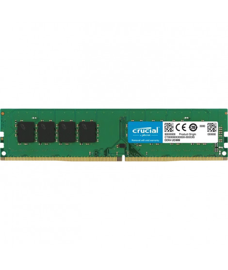 CRUCIAL - Mémoire PC DDR4 -  16Go (1x16Go) - 2400 MHz - CAS 17 (CT16G4DFD824A)
