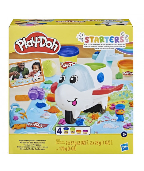 Play-Doh, coffret Starters Mon avion des découvertes, jouets préscolaires pour filles et garçons avec avion, Des 3 ans