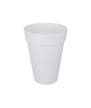 ELHO Loft Urban Pot de fleurs rond Haut 42 - Blanc - Ø 42 x H 56 cm - extérieur - 100% recyclé