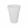 ELHO Loft Urban Pot de fleurs rond Haut 42 - Blanc - Ø 42 x H 56 cm - extérieur - 100% recyclé