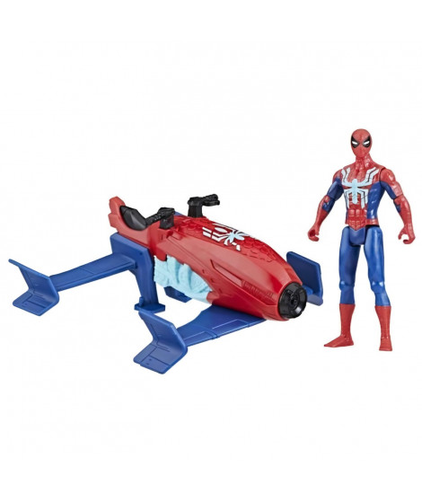 Coffret Spider-Man Hydro-Jet, figurine de 10 cm avec véhicule, jouets de super-héros pour enfants a partir de 4 ans
