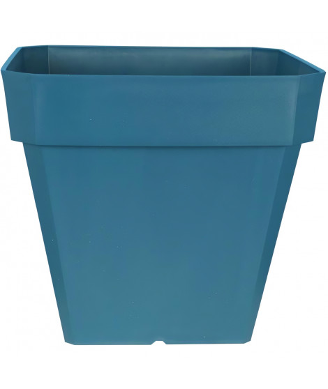 Bac a fleurs carré RIVIERA SOLEILLA - Plastique - 50x50 cm - Bleu