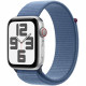Apple Watch SE GPS + Cellular - 44mm - Boîtier Silver Aluminium - Bracelet Winter Blue Sport Loop