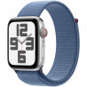 Apple Watch SE GPS + Cellular - 44mm - Boîtier Silver Aluminium - Bracelet Winter Blue Sport Loop
