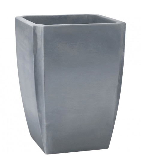 EDA Bac a Arbustes Vase Haut PALMEA 65 L - Double Paroi - Réserve d'Eau Intégrée - 47 x 47 x 65 cm - Gris