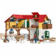 SCHLEICH - Ferme avec étable et animaux - 42407 - Gamme Farm World