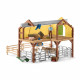 SCHLEICH - Ferme avec étable et animaux - 42407 - Gamme Farm World