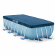 Bâche de protection pour piscine rectangulaire tubulaire INTEX - 28037 - Dimensions 3,90m x 1,80m - Couleur Bleu