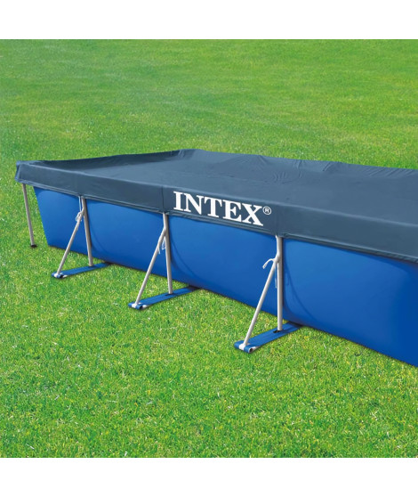 Intex - 28039 - Bâche protection pour piscine rectangulaire tubulaire 4m50 x 2m20